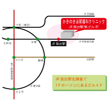 大阪　泌尿器科　かきのき泌尿器科クリニック　MAP